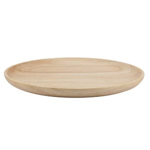 Bandeja Redonda de Madera para Servir Té, Sushi, Aperitivos, Frutas, Café, Postres, Plato Decorativo para Servir en el Hogar y la Cocina - Product Image 1