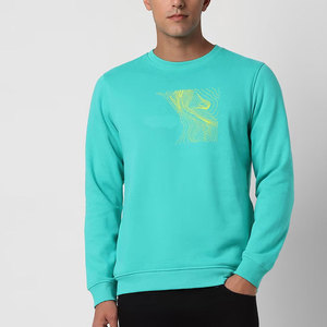 Trendy Custom <b>Blue</b> <b>Light</b> <b>Shade</b> Sweatshirt Fabric Autumn Casual Men's Sweatshirts Soft Full Sleeves Thick Cotton Sweatshirts - Product Image 1