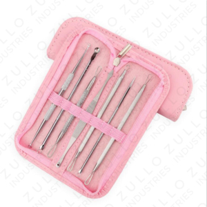 Premium 7 Piece Stainless Steel Acne Blackhead Extractor Kit with Custom Label Professional Pore Cleaner Set - Product Image 4