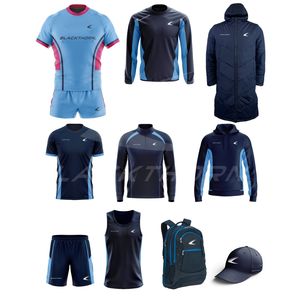 Maillot de rugby sublimé à séchage rapide pour hommes, coupe ajustée, en spandex et polyester, lot en gros pour adultes, ensemble de vêtements de football - Product Image 1
