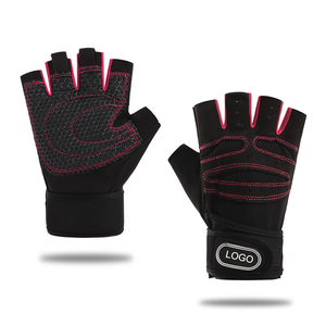 Gants de musculation demi-doigts en cuir PU légers, vente en gros d'usine, produit très demandé, équipement d'entraînement de gym en gros - Product Image 4