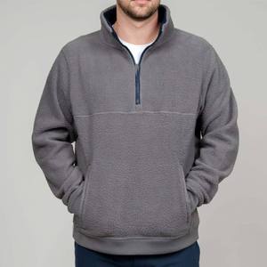Sweat-shirts pour hommes couleur gris foncé très demandés, 100% polaire, grammage lourd, poches latérales, coupe oversize, unisexe - Product Image 2