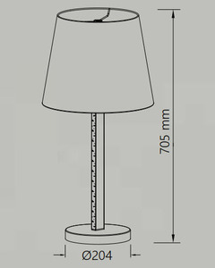 Lampe de bureau LED contemporaine minimaliste en fer pour chambre à coucher, noir et blanc, E27 - Product Image 2