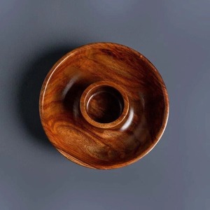 Wooden Serving <b>Platter</b> With Dip Cup Rustic Reusable Tableware For Chips And Dip - Product Image 2