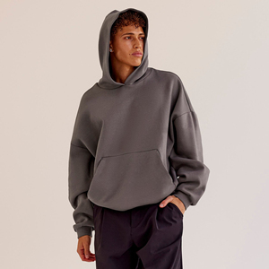 Sweat-shirts à capuche pour hommes, épais, unis, d'automne, imprimés en sérigraphie, de haute qualité, coupe classique, avec poches, coupe-vent et respirants - Product Image 4