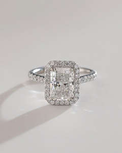 IGI/GIA Lab Grown Vintage 14K oro blanco boda/compromiso Unisex anillo corte diamante aniversario fiesta regalo con pera corte diamante - Product Image 4