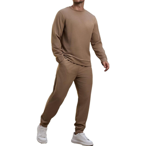 Ensemble de survêtement unisexe élégant et de qualité supérieure, 2 pièces, décontracté, confortable, pour tous les jours, streetwear, vêtements de détente - Product Image 1