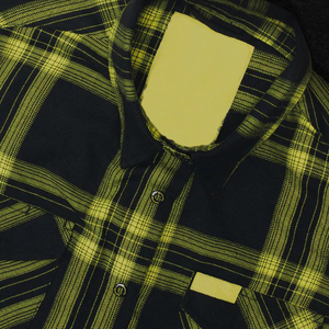 Custom Digital Print 100% Cotton Anti-Wrinkle Men's Casual <b>Flannel</b> Shirt-Summer OEMODM - Product Image 3