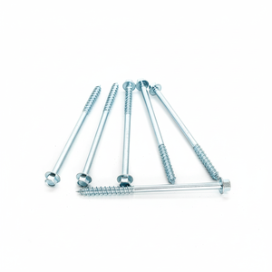 สกรูเกลียวบางหัวหกเหลี่ยมเหล็กกล้าคาร์บอนชุบสังกะสี คลาส 4.8 และ 6.8 ขนาด M6-M12 เมตริก/นิ้ว มาตรฐาน DIN/ANSI รุ่น PDC 13 - Product Image 1