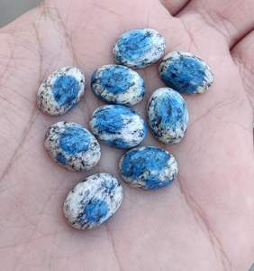 พลอยแจสเปอร์ K2 ธรรมชาติทรงรีคุณภาพสูง แบบหลวม ขนาดปรับเทียบแล้ว สำหรับทำเครื่องประดับ งานฝีมือ และของสะสม - Product Image 3