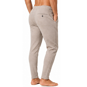 Wholesale Waffle Knit Trousers for Men <b>Slim</b> Fit Casual <b>Jogger</b> Pants Elastic Waist Drawstring Custom Sportswear Bottoms Mens Pant - Product Image 6