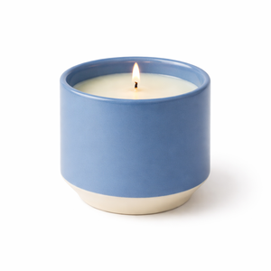 Modern Blue Ceramic <b>Candle</b> Vessel Single Wick Long Burn Smooth Matte Finish Durable Elegant Home Decor Gift Choice - Product Image 2