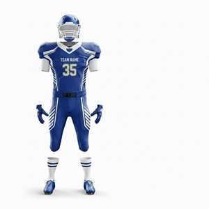 Uniforme personnalisé d'équipe de football américain nationale |   Ensemble de maillot et pantalon de style actuel |   Service OEM, logo personnalisé, couleur personnalisée, vente en gros - Product Image 2