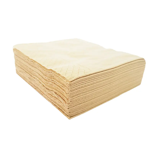 Serviettes en papier recyclé biodégradable 2 plis, serviettes en papier jetables pour mariage, fournisseur de serviettes de table jetables de haute qualité - Product Image 1