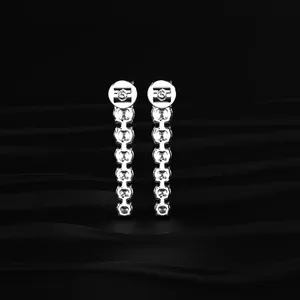 Round Cut <b>Diamond</b> Danglers <b>Earrings</b> Best <b>Diamond</b> <b>Earrings</b> CVD Lab Created White Gold <b>Diamond</b> <b>Earrings</b> From Indian Supplier - Product Image 1