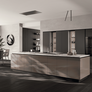 Gabinetes de Cocina Modernos Personalizados JY Project, Estilo Panel de Madera, Construcción en Tablero de Partículas, Incluye Todos los Accesorios, Mejor Precio Vietnam - Product Image 2