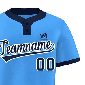 Diseña tu Propio Logotipo, Jersey de Béisbol de Dos Botones, Ligero y Transpirable, para Venta en Línea - Product Image 3