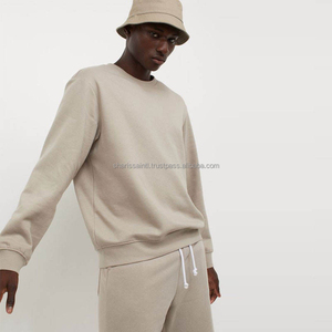 Men's <b>SweatShirt</b> With Crew Neck 2024 Hot Design OEM Custom Made Men Fleece <b>Plain</b> <b>Sweatshirt</b> With Long Sleeve - Product Image 5