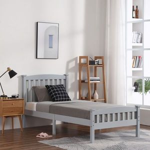 Struttura letto singolo moderna verticale grigia, misura twin, realizzata in pino - Codice sostitutivo 80721709 - Product Image 3