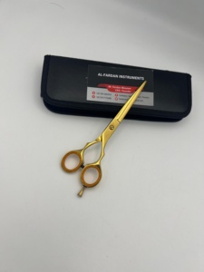 Tijeras de peluquería profesionales de 6 pulgadas J2 de acero inoxidable japonés, color oro plasma, para salón de belleza. - Product Image 5