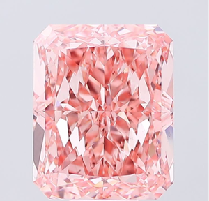 Diamante Cultivado en Laboratorio con Certificación IGI, Corte Radiante de 12.02 CT, Color Rosa Intenso Fantasía, Claridad VS2, ROYAL GEMS para Joyería 651441682 - Product Image 1