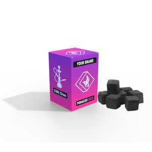 Cachimba de carbón Shisha de Indonesia Premium hecha 100% briquetas de carbón de cáscara de coco OEM Etiqueta Privada - Product Image 1