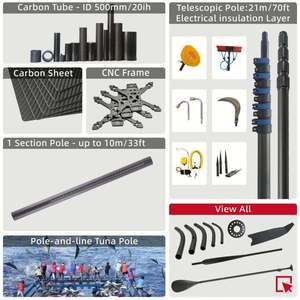 Carbon Fiber Extension Telescopic <b>Window</b> Cleaning 10ft - 70ft Water Fed Pole With Hose Household Cleaning - Product Image 5