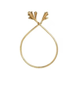 High On Demand Towel Holder In Teardrop Shape Gold Tone Metal Storage Holder <b>Rack</b> For Towel For Home Hotel - Product Image 1