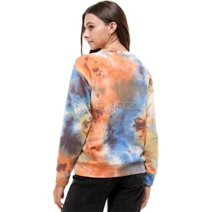 casual hoodies tie dye sweatshirts crew neck print Pullover pullover <b>sports</b> unisex crew neck shirt - Product Image 4