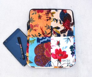 Terciopelo Estampado con Parches, Diseño de Arte Mexicano 'Muertes', Floral, para Regalo - Product Image 2