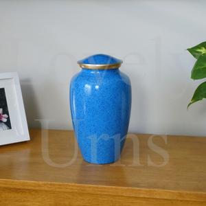 Urne funéraire Azure Comfort pour adulte, taille moyenne, récipient commémoratif pour cendres, design décoratif apaisant - Product Image 4