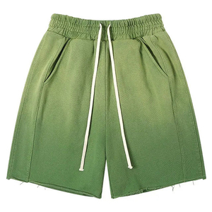 Acid Wash Vintage Custom Men's Shorts <b>Elastic</b> Waist 100% Cotton Summer Streetwear Casual Bulk Manufacturer - Product Image 6