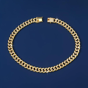Cadena Cubana de Plata de Ley 925 de Lujo con Diamantes de Moissanita de Corte Brillante de 16 mm, Collar Impresionante para Boda o Compromiso - Product Image 5