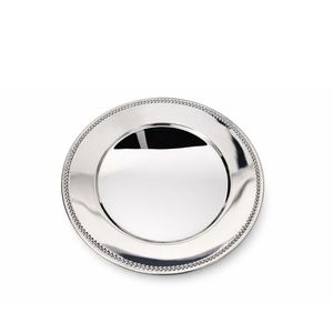 Assiette de présentation ronde en laiton doré antique festonnée, vente en gros, pour décoration de table de mariage et événements de luxe - Product Image 4