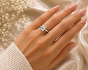 Anillo de Diamante Cultivado en Laboratorio con Corte Radiante, Plata 925, Anillos de Oro de 9kt, 14kt, 18kt para Joyería Femenina - Product Image 2