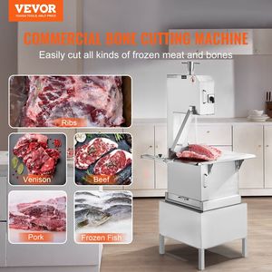 Sega a Nastro Elettrica Commerciale 2200W in Acciaio Inox per Carne e Ossa, Piano di Lavoro 62x52 cm, per Lavorazione Carni - Product Image 2