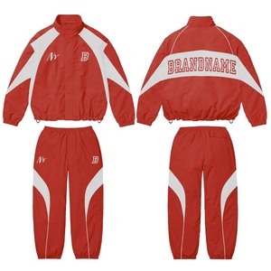 Ensemble de survêtement unisexe à manches longues, col montant, respirant, léger, en polyester, style sportif, vêtements d'hiver, coupe régulière pour adultes, uni - Product Image 5