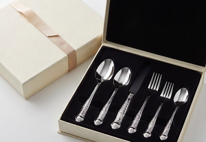 Ensemble de couverts en acier inoxydable, cuillère, couteau, fourchette, plaqué argent, design moderne, couverts durables pour cadeaux et usage domestique - Product Image 6
