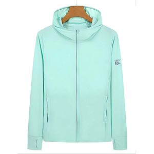 เสื้อแจ็คเก็ตไนลอนแบบซิปหน้าสำหรับฤดูหนาว ยูนิเซ็กซ์ บางเฉียบ ระบายอากาศได้ดี น้ำหนักเบา ป้องกันรังสียูวี ทอแบบถัก ทนลม กันแดด - Product Image 6