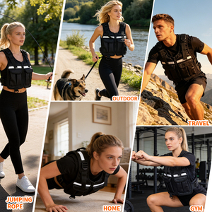 <span class=keywords><strong>Chaleco</strong></span> con Peso Ajustable de 2-12 lb, Transpirable, <span class=keywords><strong>para</strong></span> Entrenamiento de Fuerza en Casa, Gimnasio, Running, <span class=keywords><strong>CrossFit</strong></span>, Venta al Por Mayor - Product Image 6