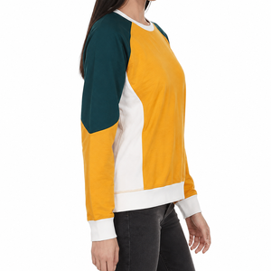 เสื้อสเวตเชิ้ตคอกลมผ้าฝ้าย 100% สำหรับผู้หญิง แขนยาวทรงลำลอง ผ้าฟลีซ พิมพ์ลายโลโก้ด้านหน้า - Product Image 2