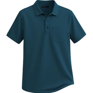 Slim Fit Knitted Polo Shirt Short Sleeve Solid Color Contrast Trim Casual Style Burgundy - Product Image 3