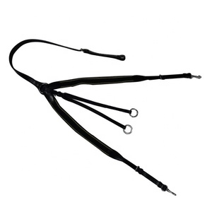 Plastron de cheval en cuir indien durable et confortable à 5 broches Produit équestre de haute qualité. - Product Image 2