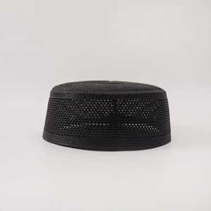 Men's Religious <b>Flat</b> Top <b>Hat</b> Muslim Ethnic Hui <b>Hat</b> for Worship Breathable White Black Pure Color Custom Ethnic <b>Hats</b> Caps - Product Image 4