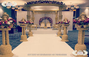พิเศษในร่มงานแต่งงานไม้แกะสลัก Mandap งดงามงานแต่งงานไม้แกะสลัก Mandap ไม้พระราช Mandap กูจาราติงานแต่งงาน - Product Image 4