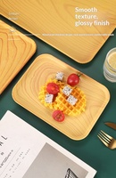 Plateaux de service rectangulaires antidérapants pour restaurants, plateaux en plastique pour la restauration rapide, plateaux de service pour fruits et légumes