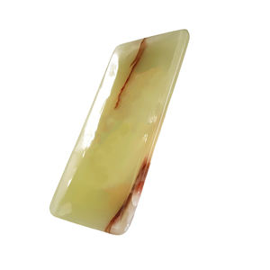 Bandeja de Servir Grande de Piedra Ónix Natural de Lujo con Acabado de Borde Natural, Color de Piedra Natural, Diseño Moderno para Cocina y Sala de Estar - Product Image 5