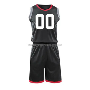 Uniformes de basket-ball respirants sur mesure, grandes tailles, impression par sublimation, options de logo, vêtements de sport élégants unisexes 100% polyester - Product Image 1