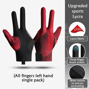Mens Snooker <b>Pool</b> Cue Glove Breathable Lightweight Three Finger Design Quick Dry Stretch Fabric Sports <b>Accessory</b> For Players - Product Image 4