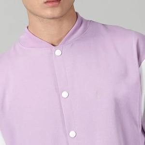 Chaqueta Varsity Ecológica de Alta Calidad para Hombre, con Parches de Lona, Bordado, Mangas de Poliéster y Algodón, Parche Bordado Personalizado - Product Image 6